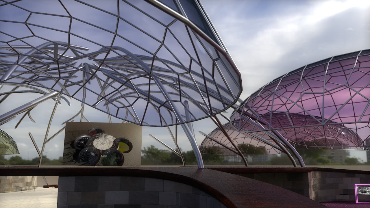 Virtuelle Messelocation — Beleuchtungsszenarien