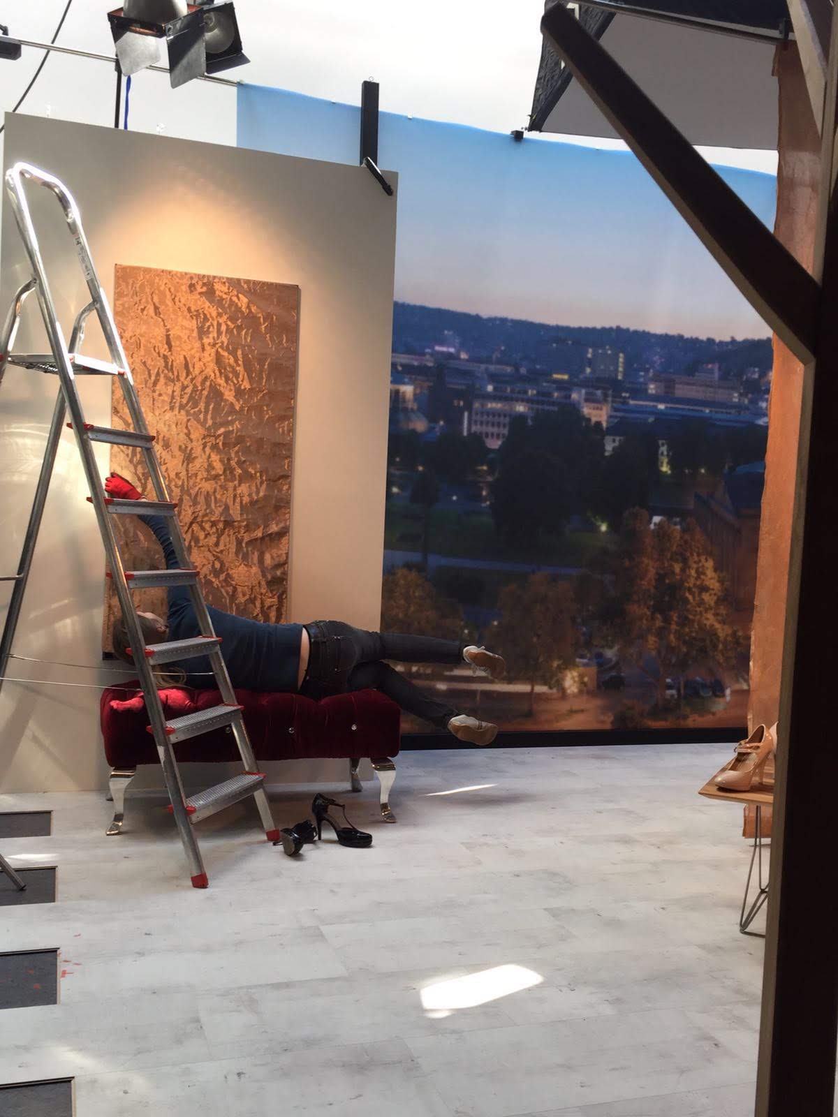 Sabine bei der Arbeit