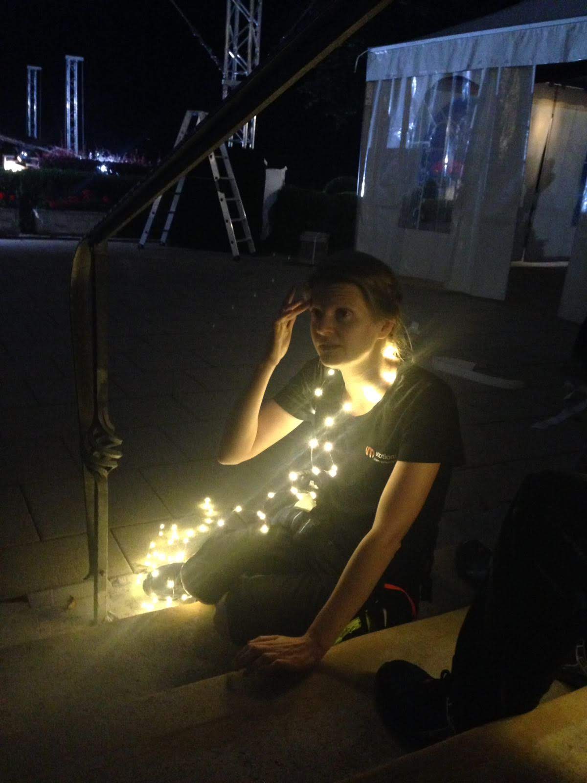 Sabine bei der Arbeit