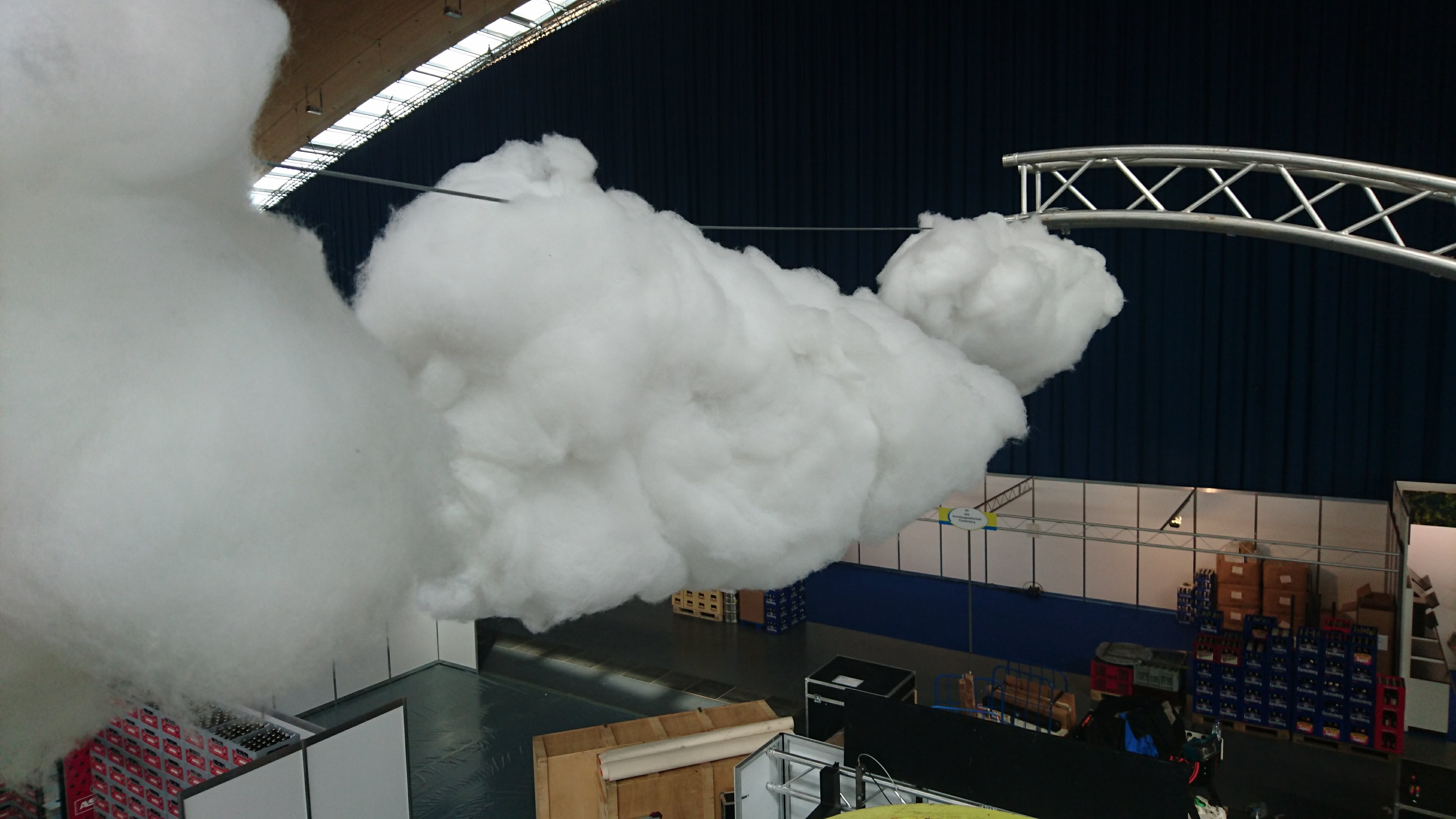 Einhorn-Messestand — Messestand-Setup